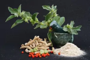 remedio herbal para dormir: bufera Ashwagandha
