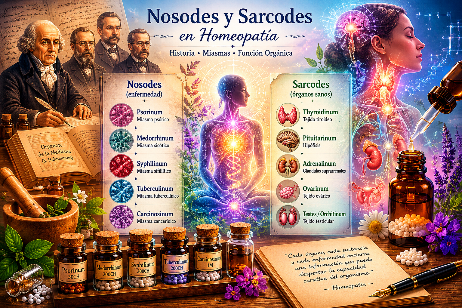 historia de los nosodes y sarcodes